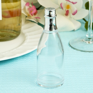 "Perfectly Plain" Collection Plastic Champagne Bottle (Empty)