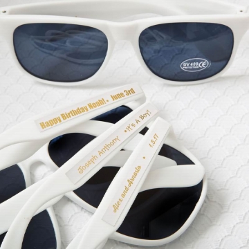 Pers. Metallics Collection White Sunglasses