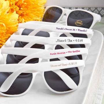 Pers. Text Silk-Screened  Sunglasses