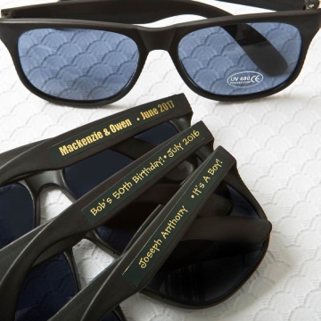 Pers. Metallics Collection Black Sunglasses