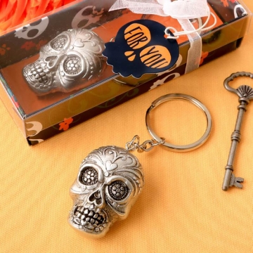 Sugar Skull Bottle Keychain from "Our Day of the Dead" Collection
