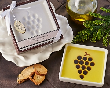 "Vineyard Select" Olive Oil & Balsamic Vinegar Dipping Plate