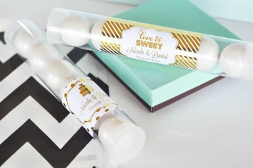 Personalized Metallic Foil Candy Tube