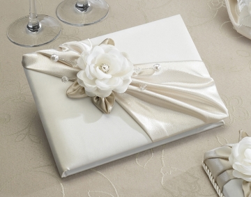 Taupe Rose Guest Book