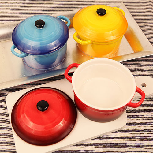 Fondue Fun Mini Fondue Pots Set (Assorted Colors)