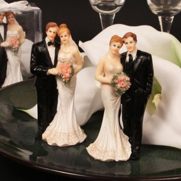 "The Happy Couple" Bride/Groom Figurine (Assorted)