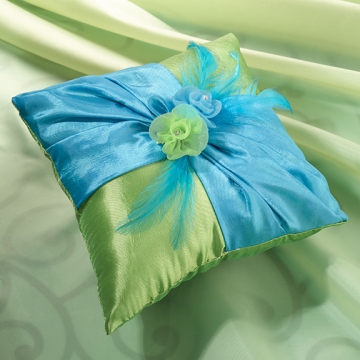 Blue & Green Ring Pillow