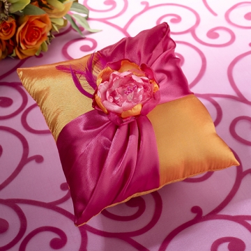 Hot Pink & Orange Pillow