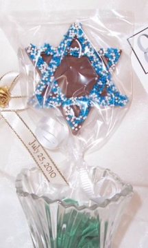 "Star of David" Design Chocolate Lollipop