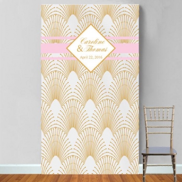 Personalized Art Deco Photo Booth Backdrop