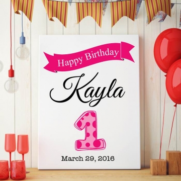 Personalized Birthday Number Sign